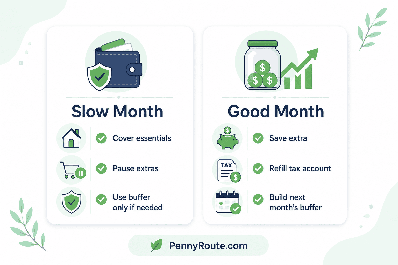 Slow-Month and Good-Month Irregular Income Budget Plan