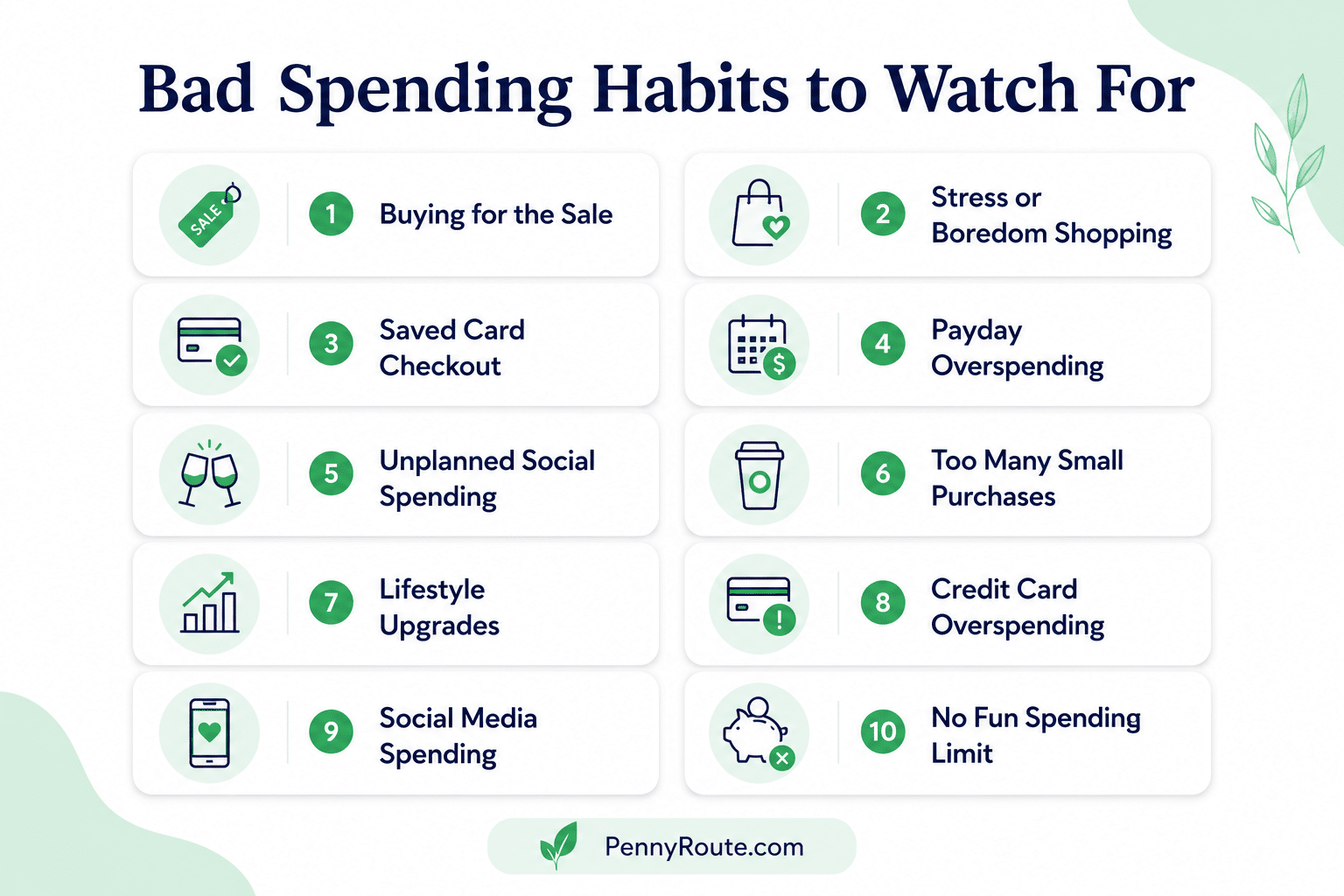 Bad Spending Habits to Watch For