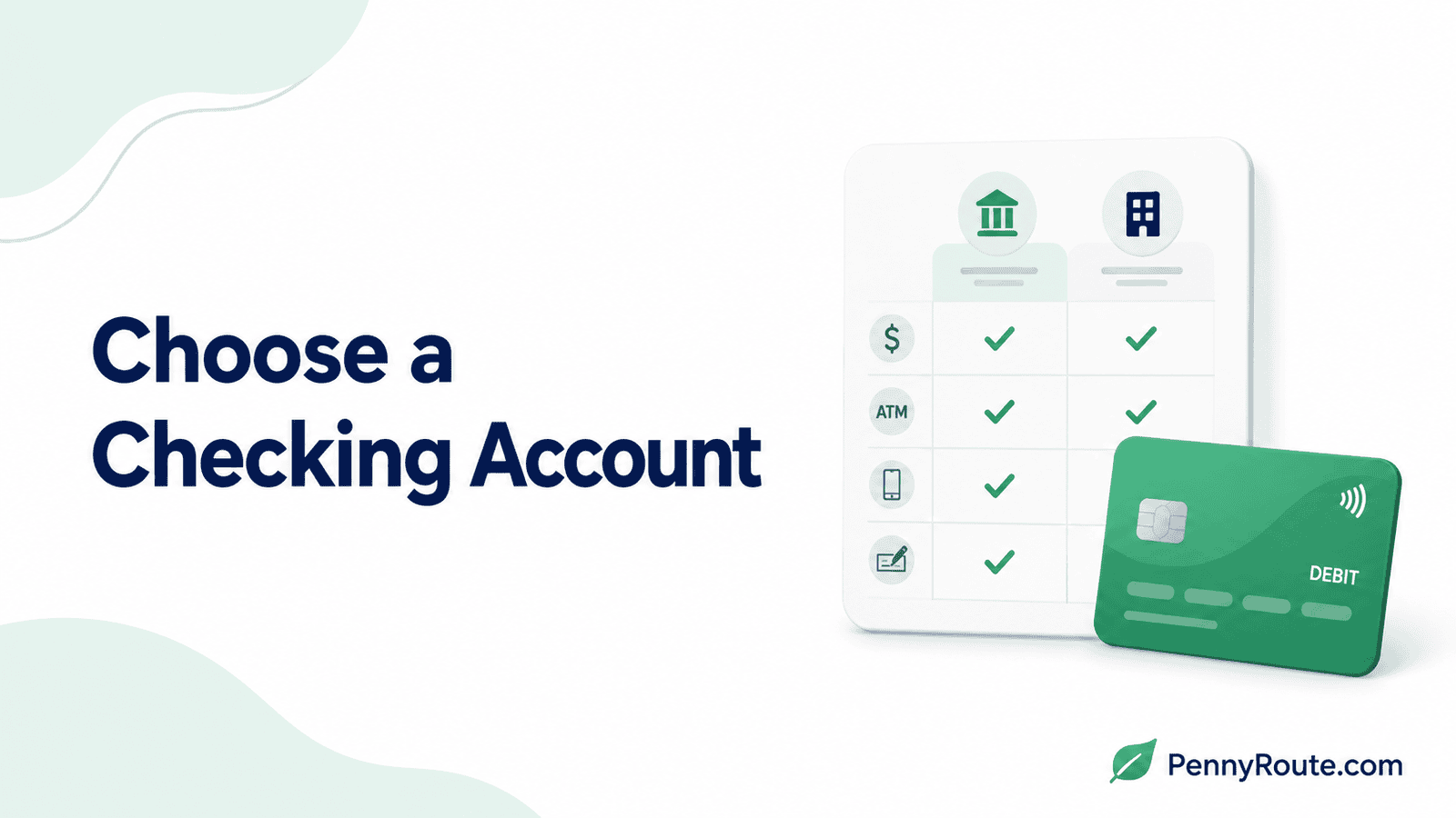 How to Choose a Checking Account - Things to Check First