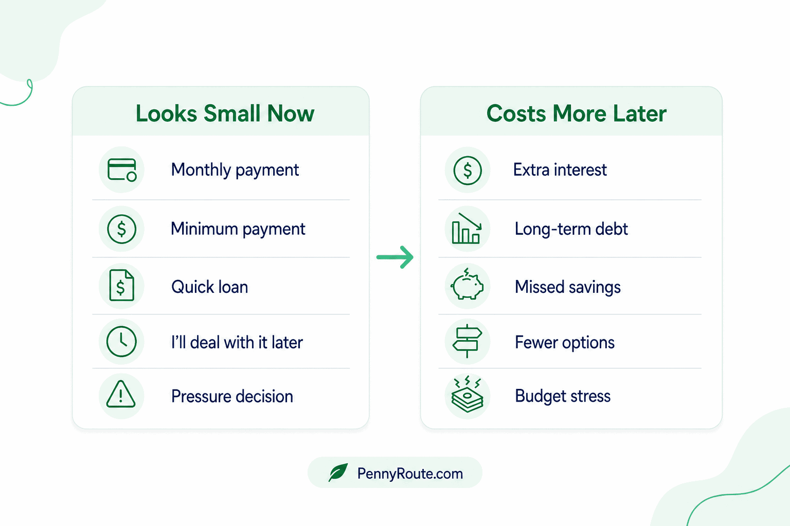 Bad Financial Decisions Can Cost More Later