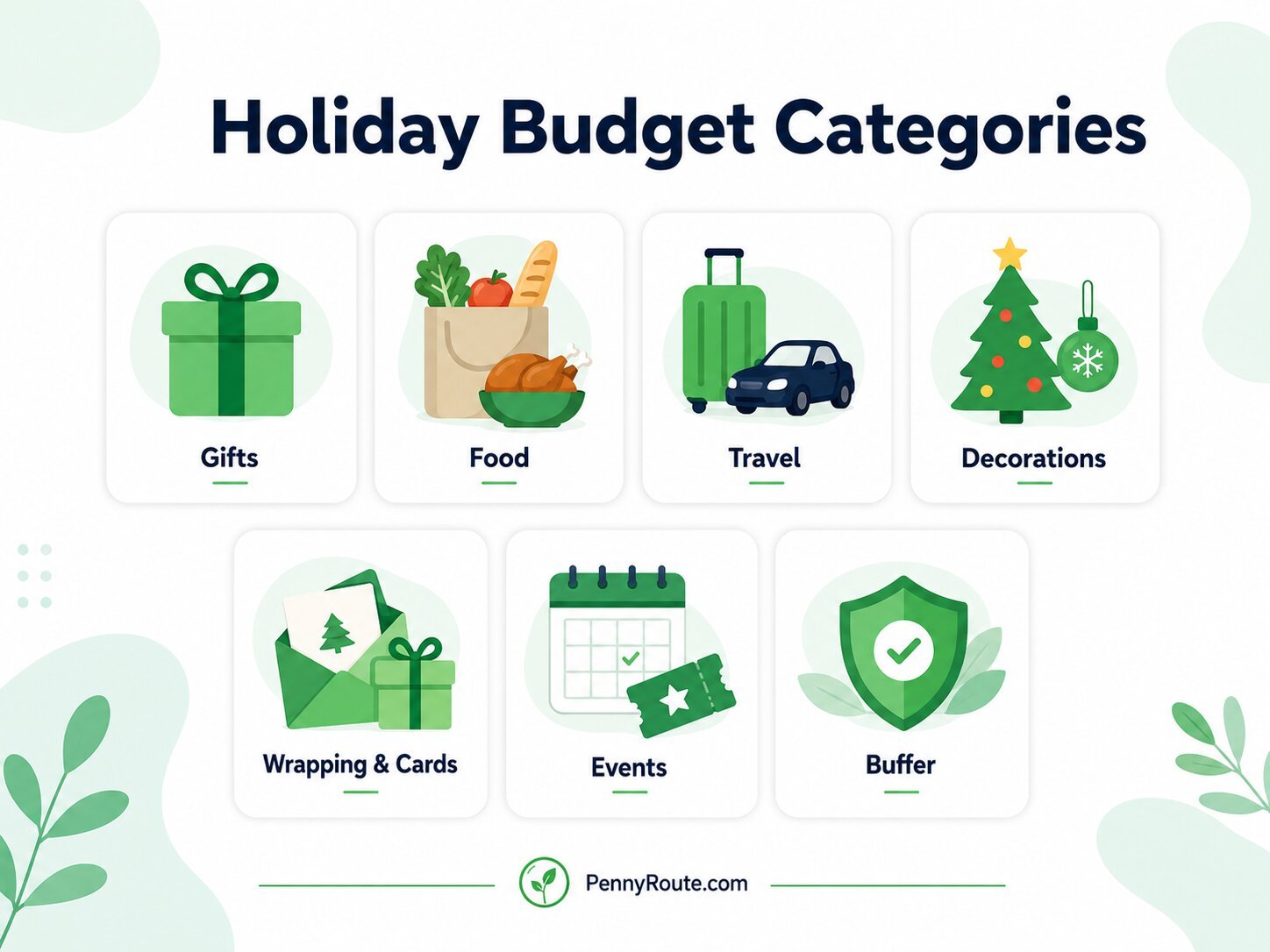 what to include in your holiday budget